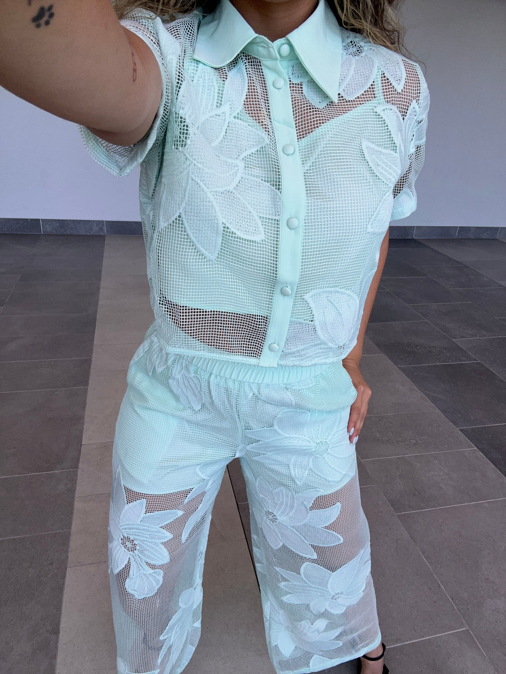 EMBROIDERED MESH