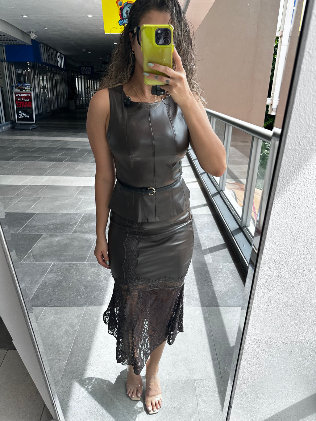 LACE LEATHER SET