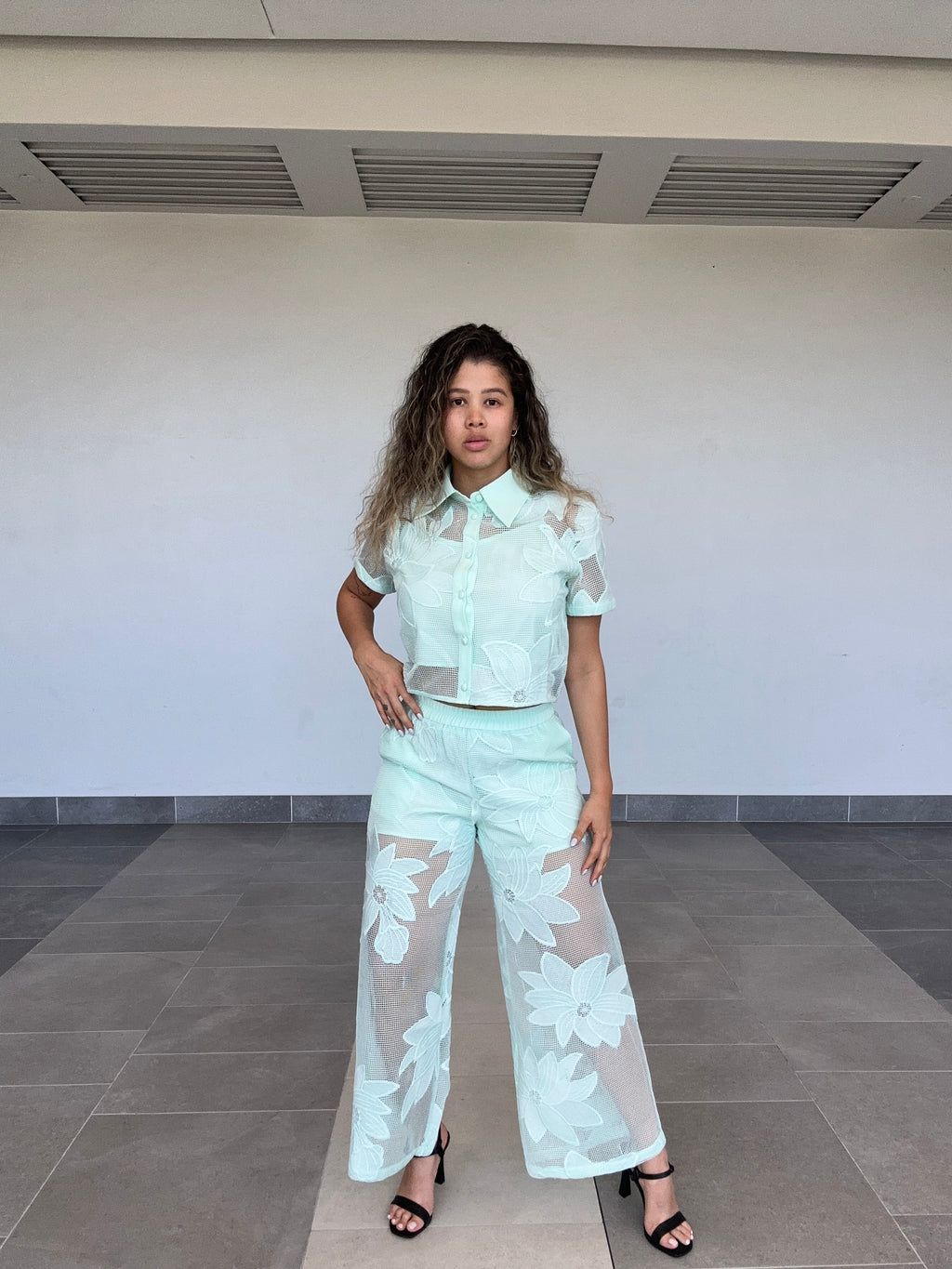 EMBROIDERED MESH