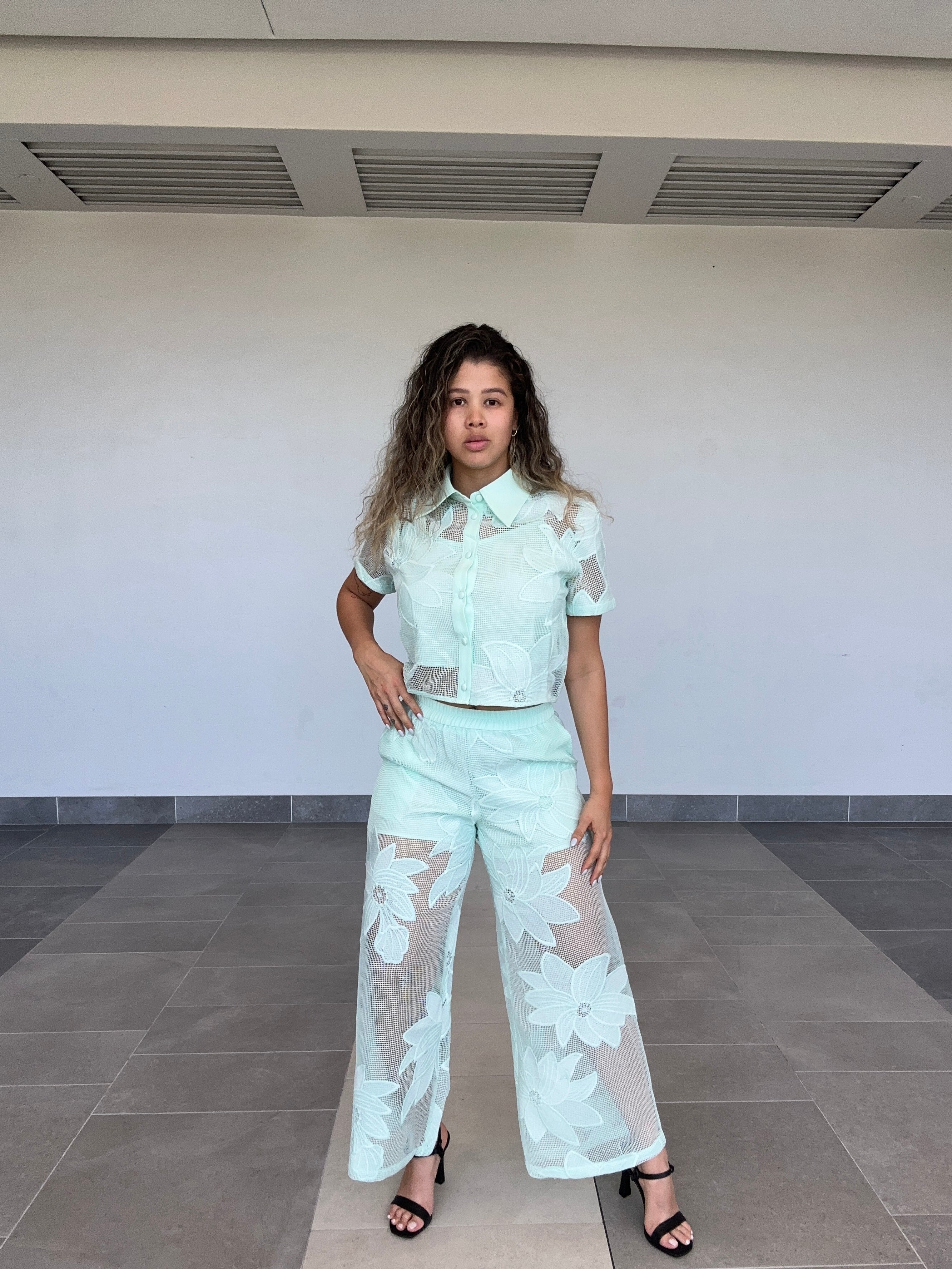 EMBROIDERED MESH