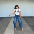 BARREL FIT JEANS