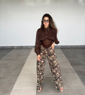 MOCHA CORSET BLOUSE