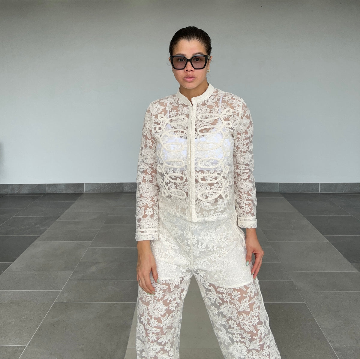 MANDARIN BLOOM LACE SET