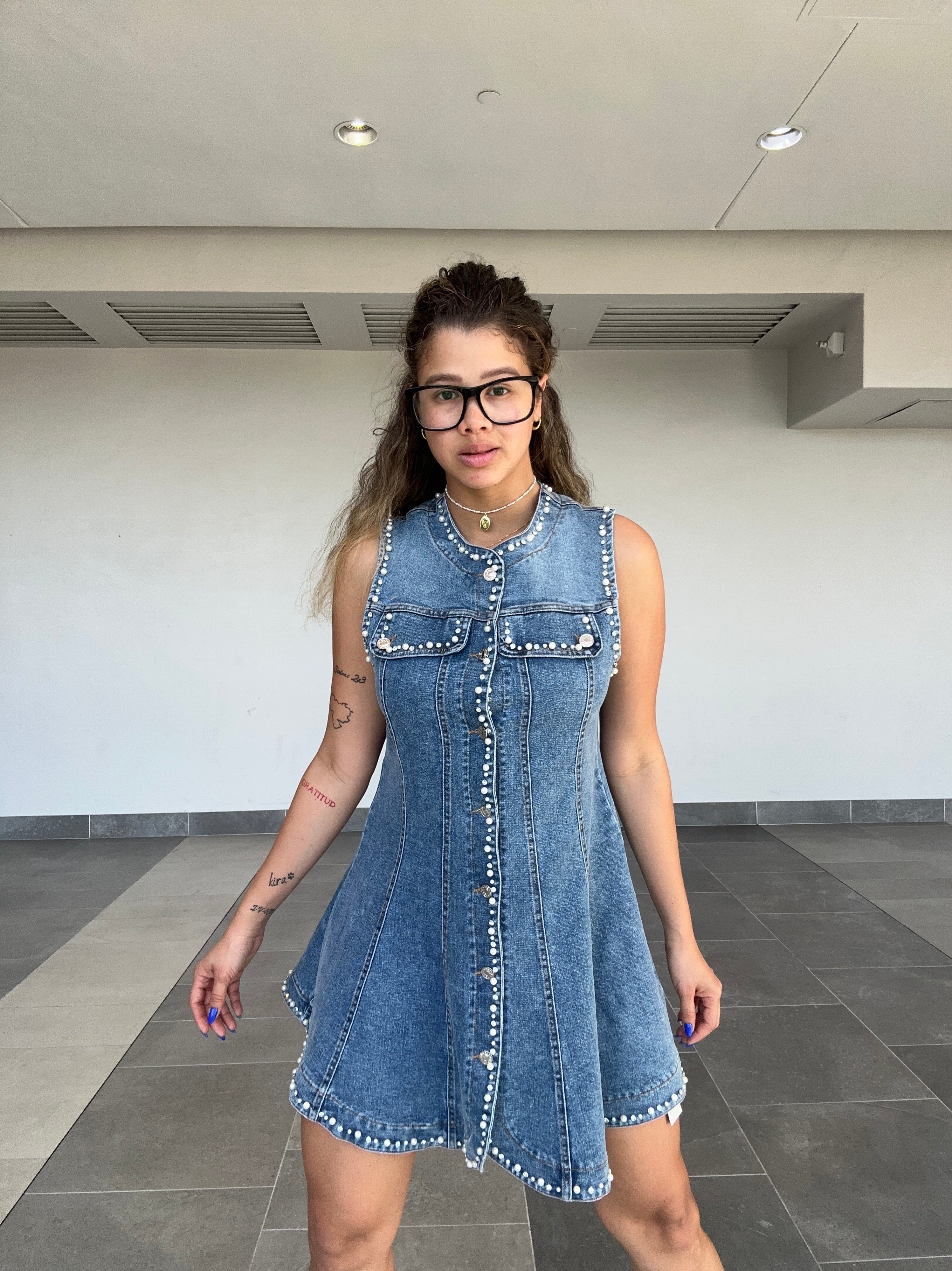 PEARLS AND STONES DRESS